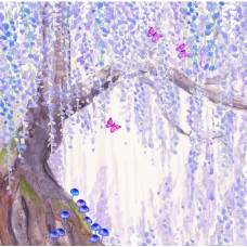 JC065 Wisteria Tree greeting card