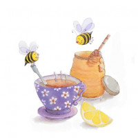 JC038 Tea and Honey greeting card