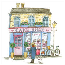 A051 Cake Shop greeting card