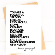 EN0314 You are an Inspiration greeting card