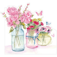 LS97 Three Flower Jars (Pink)