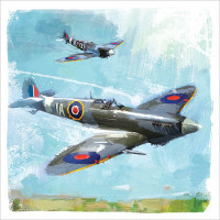 FP6359 Spitfire greeting card