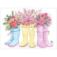 A237 Flowers in Wellington Boots
