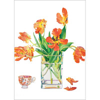 CW01 Orange Parrot Tulips