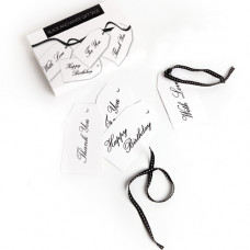 GP08 Black and White Gift Tags (Pk 20)