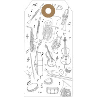 GT029 Musical Instruments Gift Tag