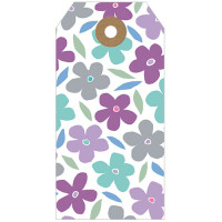 GT038 Flower Pattern Gift Tag