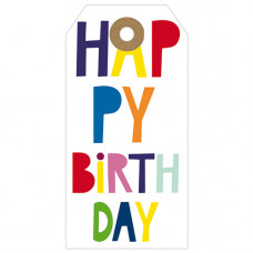 GT041 Happy Happy Birthday Gift Tag