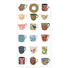 GT042 Tea Cups Gift Tag