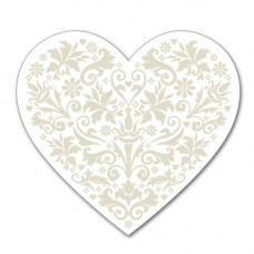 GT133 Silver Heart Gift Tag