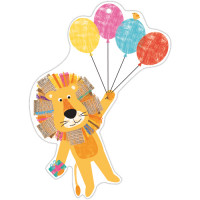 GW155T Animals and Balloons Gift Tag