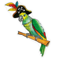 GW165TS Parrot Gift Tag
