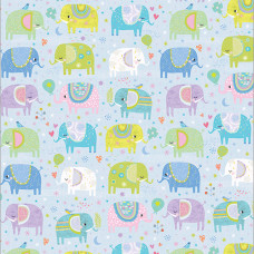 GW223 Elephants Gift Wrap