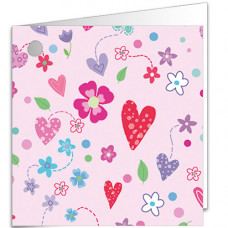 GT177 Hearts and Flowers Gift Tag