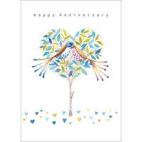 B026 Anniversary Bird greeting card