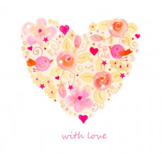 JC039 With Love Heart greeting card