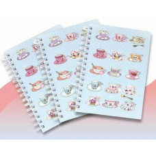 NOTEBOOK03 China Cups Spiral Bound NoteBook