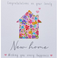 4FW101 Ditsy Floral New Home greeting card