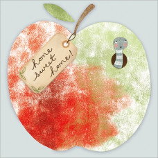 A047 Apple New Home greeting card