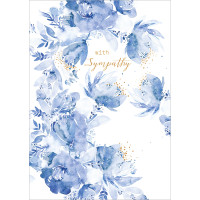 B011 With Sympathy Florals greeting card