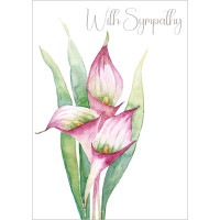 B029 Calla Lily sympathy card