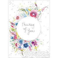 FP7108 Thinking of You (Blue Flowers) card