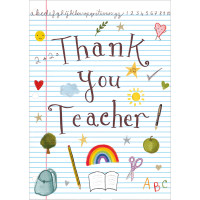 B021 Thank You Teacher card